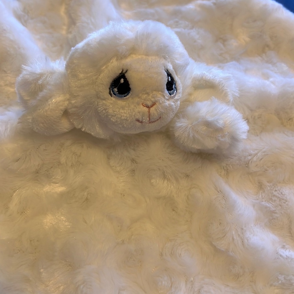 Precious Moments lamb security blanket
